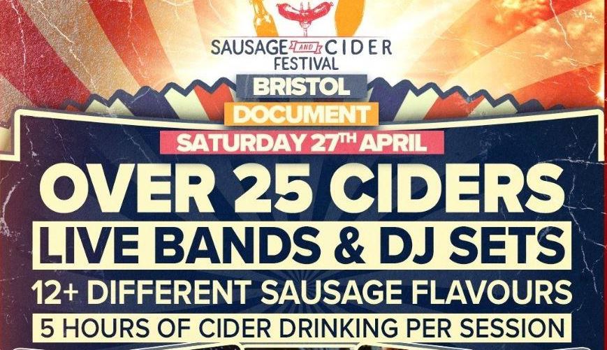 Sausage and Cider festival poster